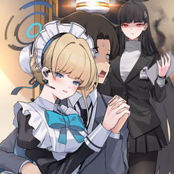 This is a pixiv picture whose title is 私の任務は先生とイチャイチャする事です♡.