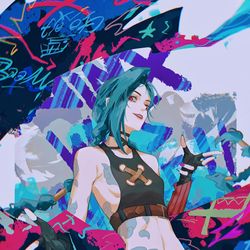 This is a pixiv picture whose title is Jinx was here💙！.