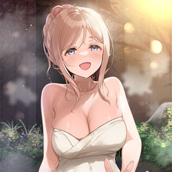 This is a pixiv picture whose title is 【389+】　「ほら、膝枕だよ！」.