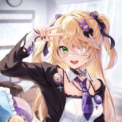 This is a pixiv picture whose title is エミちゃん💜.