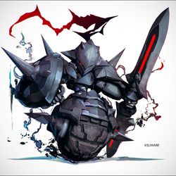 This is a pixiv picture whose title is シャドウアーマー（メダロット）.