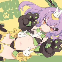 This is a pixiv picture whose title is PUNI☆MOFU🐰.