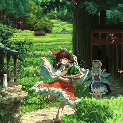 This is a pixiv picture whose title is なんで私が....