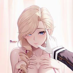 This is a pixiv picture whose title is フッド（Underwear version）X  Bismarc.
