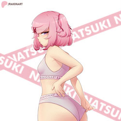 This is a pixiv picture whose title is Natsuki panty tuck.