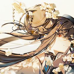 This is a pixiv picture whose title is 荔倾.
