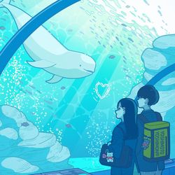 This is a pixiv picture whose title is スナメリのバブルリング.