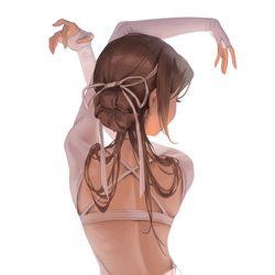 This is a pixiv picture whose title is Ballerina's Back.