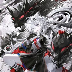 This is a pixiv picture whose title is 🐺.