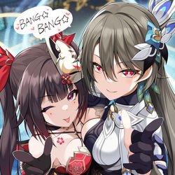 This is a pixiv picture whose title is 🎇x🦚.