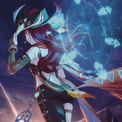 This is a pixiv picture whose title is She is Hat Guy now.