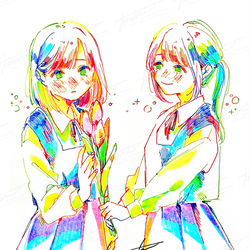 This is a pixiv picture whose title is 気持ちの伝え方.