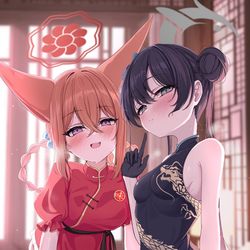 This is a pixiv picture whose title is 龍武ノ秘宴.