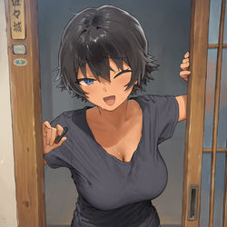 This is a pixiv picture whose title is ママ巨乳⑥⑨.