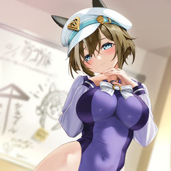This is a pixiv picture whose title is 🐴🩱.
