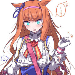 This is a pixiv picture whose title is メイショウドトウ衣装のスズカ.