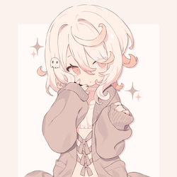 This is a pixiv picture whose title is tamaya×Favoriteコラボニットロングカーディガン宣伝.
