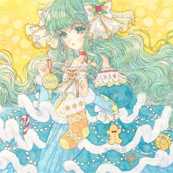 This is a pixiv picture whose title is クリスマスツリー風の女の子.
