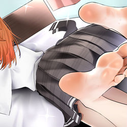 This is a pixiv picture whose title is skeb.
