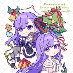 This is a pixiv picture whose title is BBちゃん&桜SD🎄.