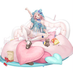 This is a pixiv picture whose title is 尘白禁区小老师睡衣皮肤.