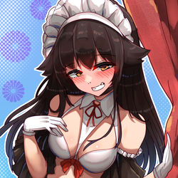 This is a pixiv picture whose title is Kanna Bikini Maid.