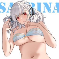 This is a pixiv picture whose title is 水色.