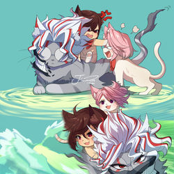 This is a pixiv picture whose title is 🏄 🌊.