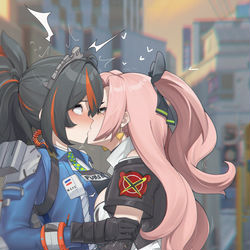 This is a pixiv picture whose title is ZZZ 朱鸢x妮可 ZhuYuan&Nicole.