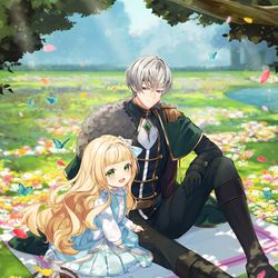 This is a pixiv picture whose title is 【仕事絵】六歳の王女ですが、嫌われ竜騎士に嫁ぐことになりました.