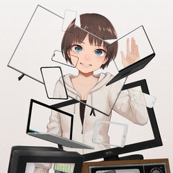 This is a pixiv picture whose title is 境界.