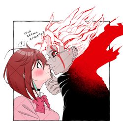 This is a pixiv picture whose title is 逆襲オカルン(タボルン).