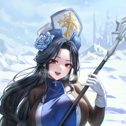 This is a pixiv picture whose title is メイデン：アイスローズ.