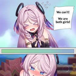 This is a pixiv picture whose title is Citlali and Lumine.