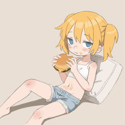 This is a pixiv picture whose title is burger.