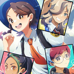 This is a pixiv picture whose title is パルデア組.