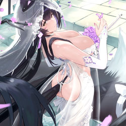 This is a pixiv picture whose title is Musashi - Wedding Dress.