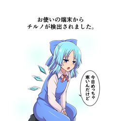 This is a pixiv picture whose title is チルノ検出.