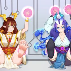This is a pixiv picture whose title is 约稿 - 武心婵&卫岳（赛尔号）.