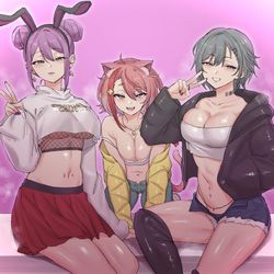 This is a pixiv picture whose title is ギャルカフェ店員さん.