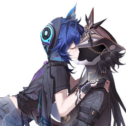 This is a pixiv picture whose title is 队欧/capiron  kiss.