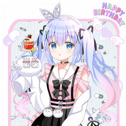 This is a pixiv picture whose title is チノちゃん誕生日2024.