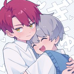 This is a pixiv picture whose title is ぎゅーっ！.