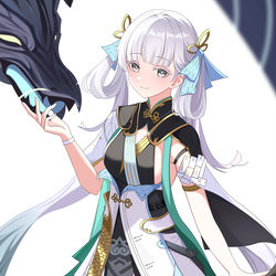 This is a pixiv picture whose title is 今汐.