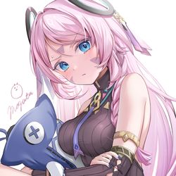 This is a pixiv picture whose title is 「な、何か用・・・？」.