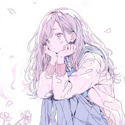 This is a pixiv picture whose title is 『I'm bored』.
