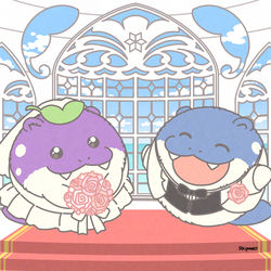 This is a pixiv picture whose title is タマザラシの結婚式！.