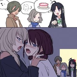 This is a pixiv picture whose title is 为桃香准备了生日惊喜的众人😨.