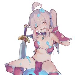 This is a pixiv picture whose title is まひろ Lv1.