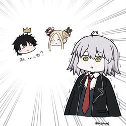 This is a pixiv picture whose title is サンタアビーちゃんさんの宝具を見たジャンヌオルタさん.